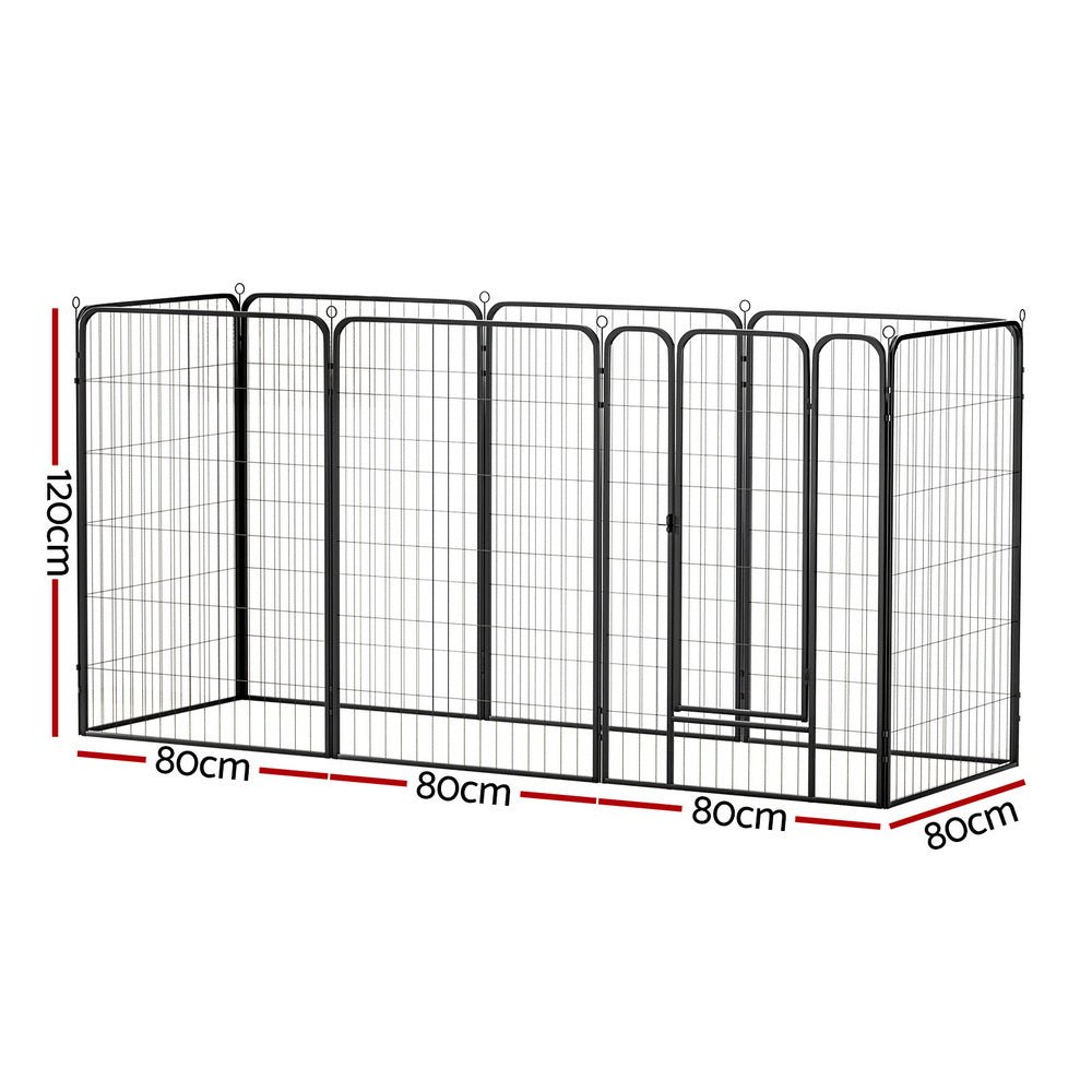 Pet Dog Playpen 48" Enclosure 8 Panel Cage Kennel Puppy Fence Play Pen - Pet Care > Dog Supplies > Dog Playpens & Gates - Rivercity House & Home Co. (ABN 18 642 972 209) - Affordable Modern Furniture Australia