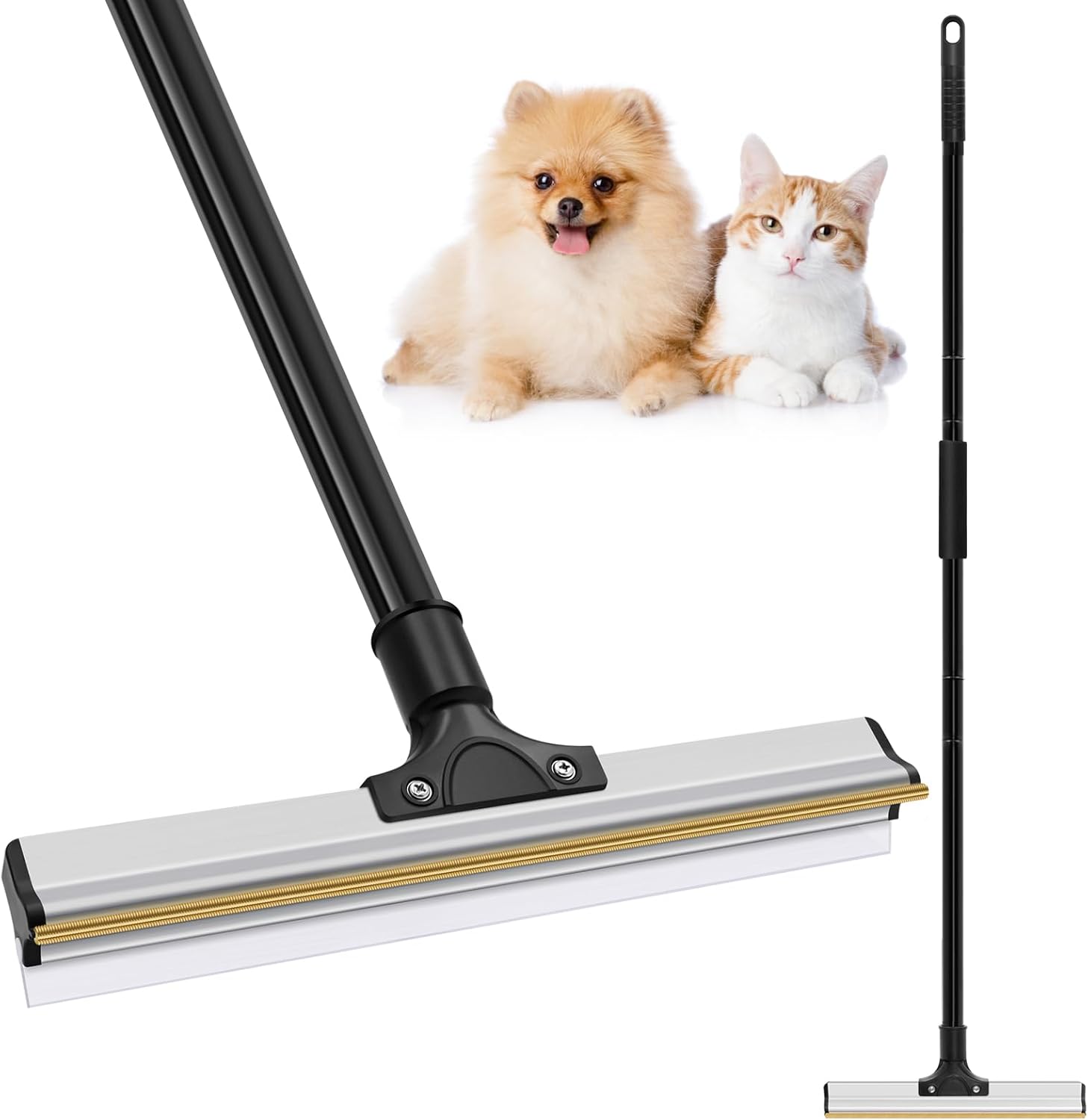 Pet Hair Remover Broom with Long Handle Reusable Fur & Lint Remover for Dog & Cat Hair - Multi - Surface - Pet Care > Cat Supplies > Cat Scratchers - Rivercity House & Home Co. (ABN 18 642 972 209) - Affordable Modern Furniture Australia