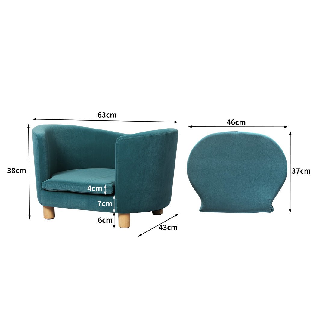 Pet Sofa Bed with Plush Cushion for Small to Medium Dogs - Blue - Rivercity House & Home Co. (ABN 18 642 972 209) - Affordable Modern Furniture Australia