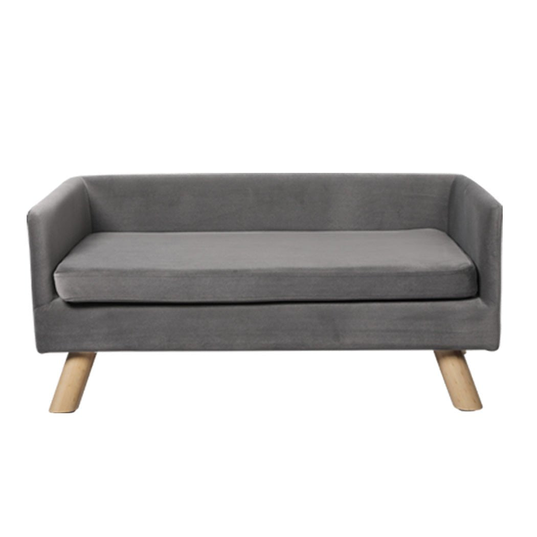 Pet Sofa Bed with Plush Cushion for Small to Medium Dogs - Grey - Rivercity House & Home Co. (ABN 18 642 972 209) - Affordable Modern Furniture Australia