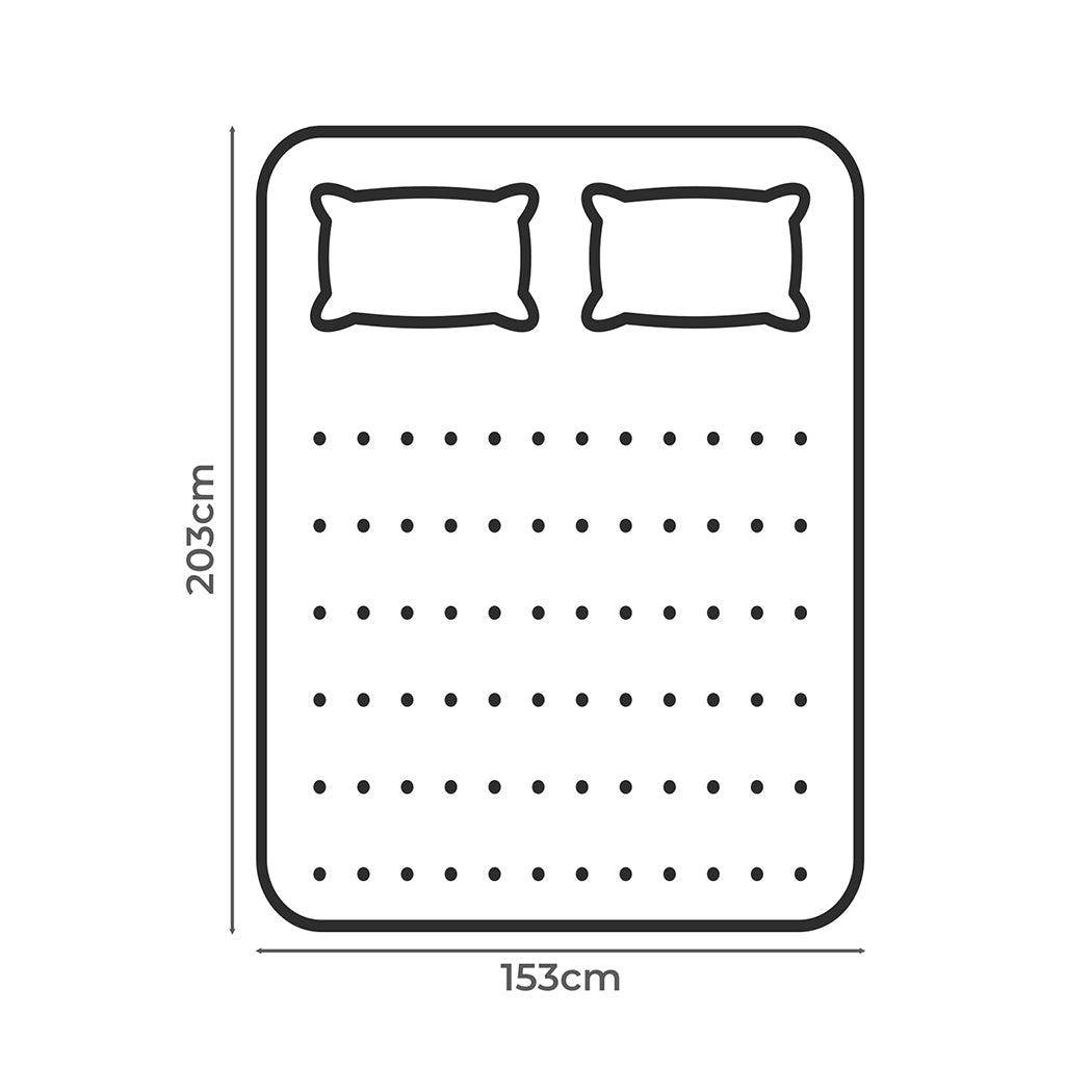 Pillowtop Mattress Topper 5cm Thickness - White - Rivercity House & Home Co. (ABN 18 642 972 209) - Affordable Modern Furniture Australia