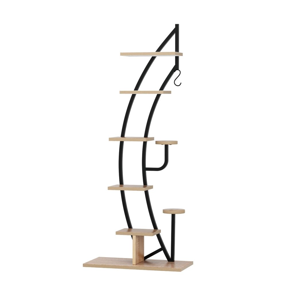Plant Stand 6 Tier Ladder Corner Shelf - Furniture > Living Room > Bookcases & Shelves - Rivercity House & Home Co. (ABN 18 642 972 209) - Affordable Modern Furniture Australia