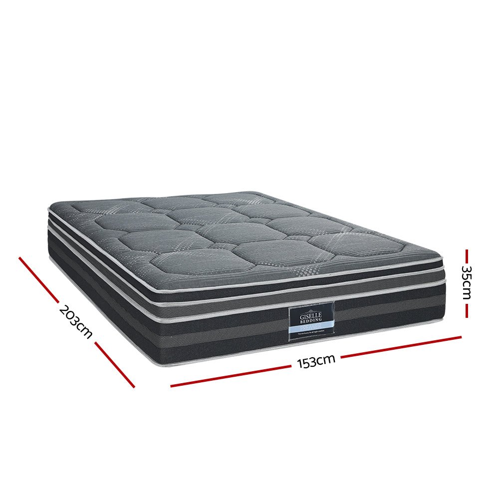 Platinum Series 7 Zone Dual Euro Top Mattress 35CM Thick - Queen - Furniture > Mattresses - Rivercity House & Home Co. (ABN 18 642 972 209) - Affordable Modern Furniture Australia