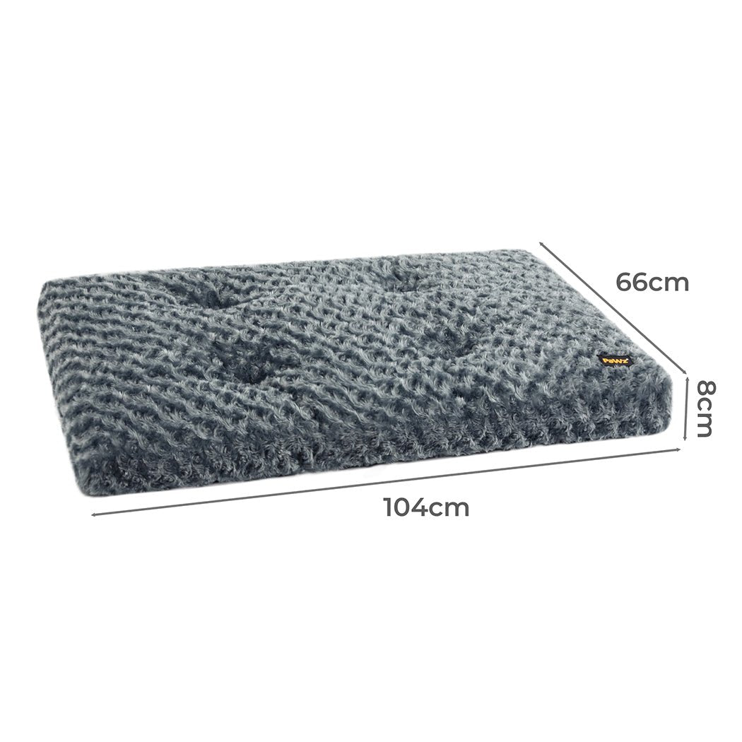 Plush Calming Dog Bed Soft Warm Washable - Grey - Rivercity House & Home Co. (ABN 18 642 972 209) - Affordable Modern Furniture Australia