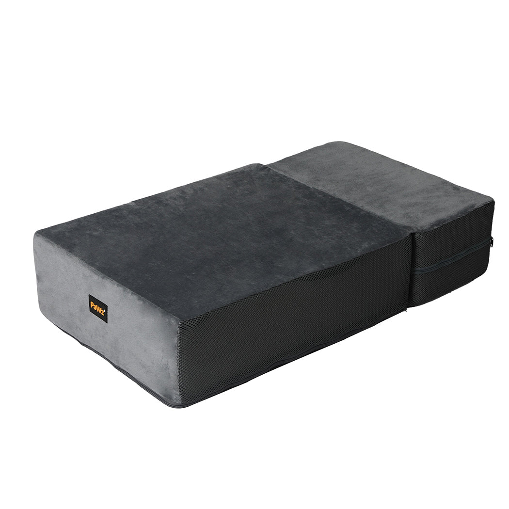 Portable Adjustable Dog Stairs Ramp with Anti - Slip Bottom - Grey - Rivercity House & Home Co. (ABN 18 642 972 209) - Affordable Modern Furniture Australia