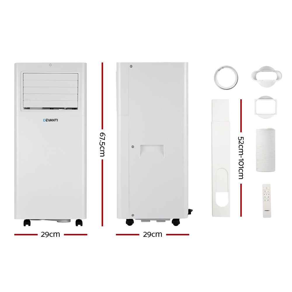 Portable Air Conditioner 7000BTU Cooling Mobile Fan Cooler Dehumidifier - Appliances > Air Conditioners > Evaporative Coolers - Rivercity House & Home Co. (ABN 18 642 972 209) - Affordable Modern Furniture Australia