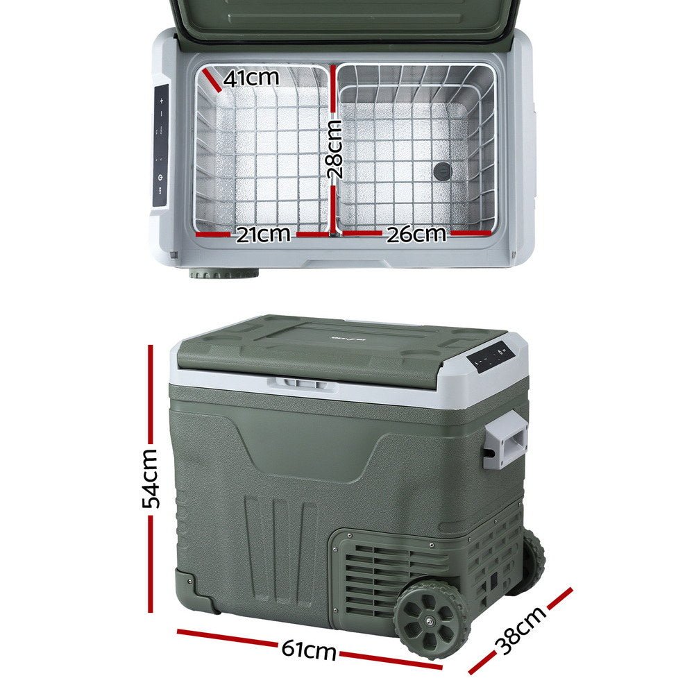 Portable Fridge 50L Camping Bar Fridges Freezer 12V/24V/240V - Outdoor Recreation > Camping > Camping Appliances - Rivercity House & Home Co. (ABN 18 642 972 209) - Affordable Modern Furniture Australia
