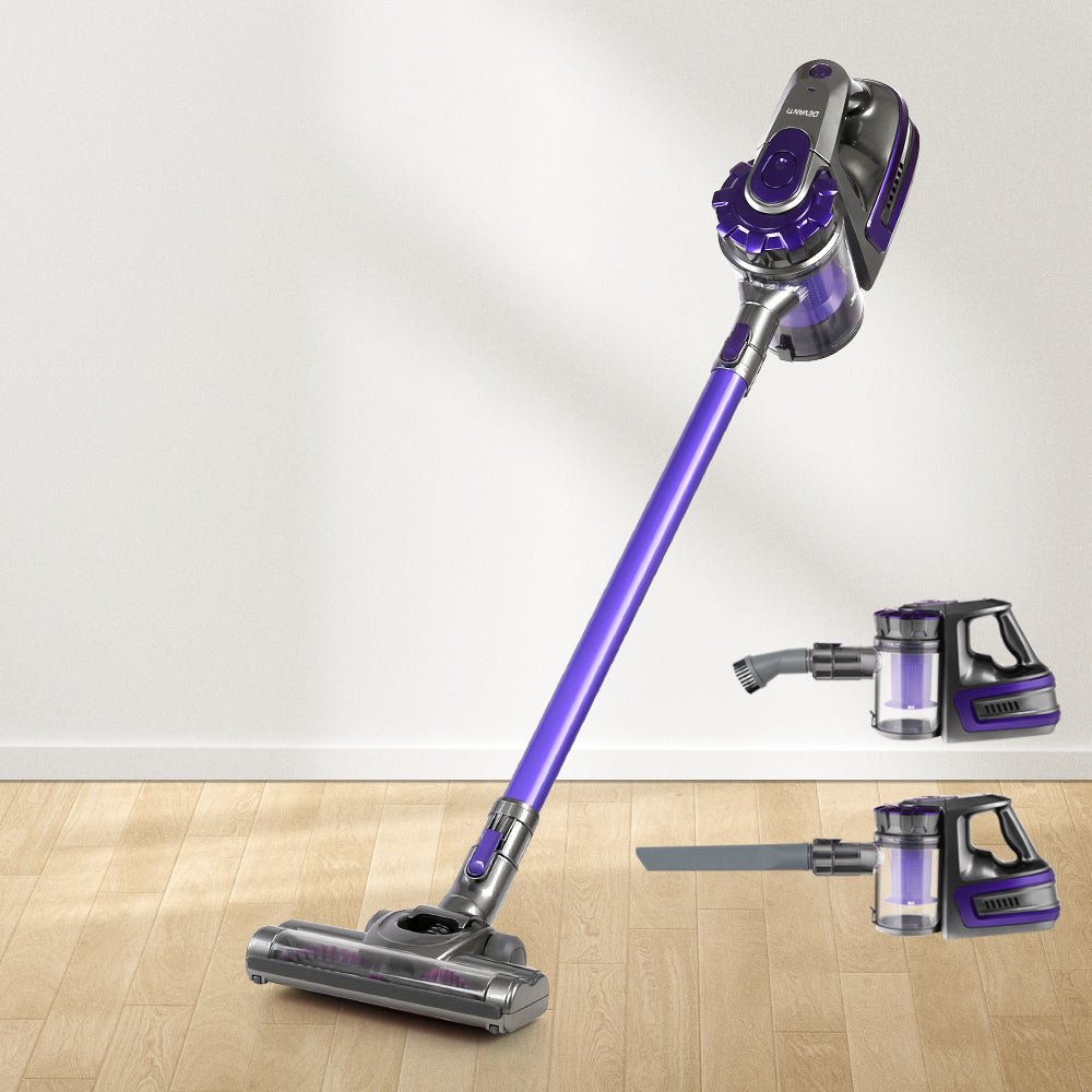 Premium 150 Cordless Handheld Stick Vacuum Cleaner 2 Speed Purple And Grey - Rivercity House & Home Co. (ABN 18 642 972 209) - Affordable Modern Furniture Australia
