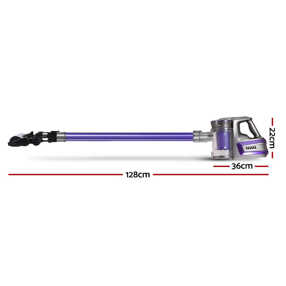 Premium 150W Stick Handstick Handheld Cordless Vacuum Cleaner 2 - Speed with Headlight Purple - Rivercity House & Home Co. (ABN 18 642 972 209) - Affordable Modern Furniture Australia