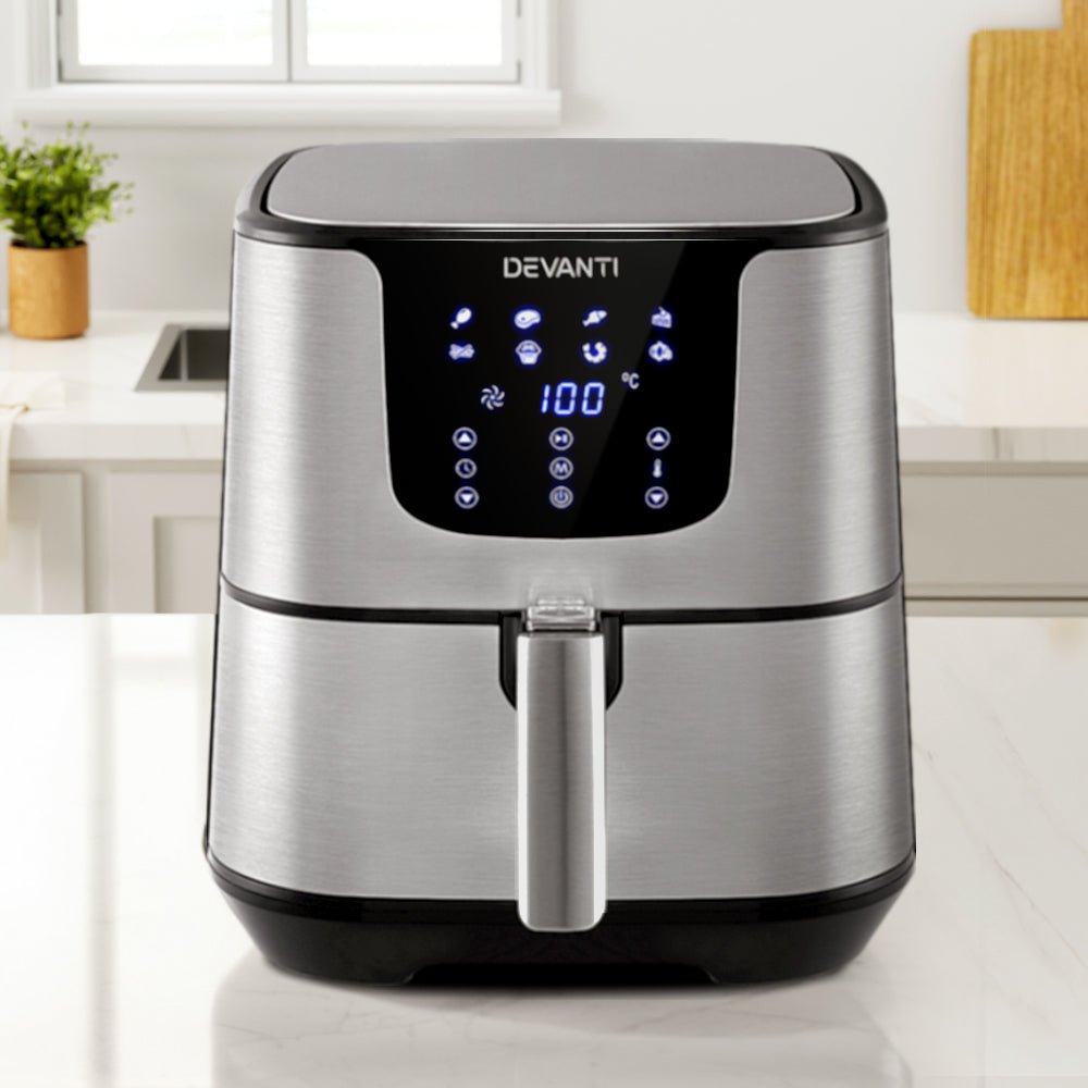 Premium Air Fryer 7L LCD Fryers Oil Free Oven Airfryer Kitchen Healthy Cooker - Rivercity House & Home Co. (ABN 18 642 972 209) - Affordable Modern Furniture Australia