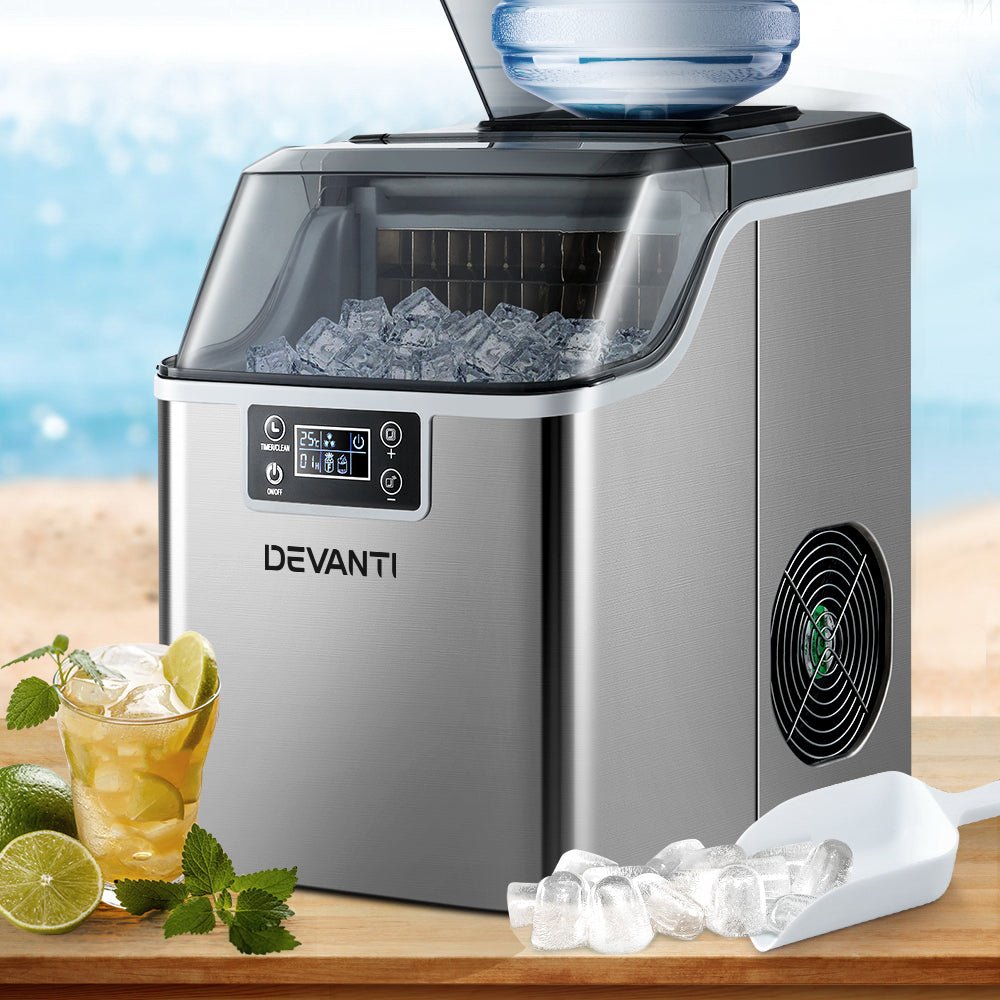 Premium Ice Maker Machine Commercial Portable Ice Cube Tray Countertop 3.2L - Appliances > Kitchen Appliances - Rivercity House & Home Co. (ABN 18 642 972 209) - Affordable Modern Furniture Australia