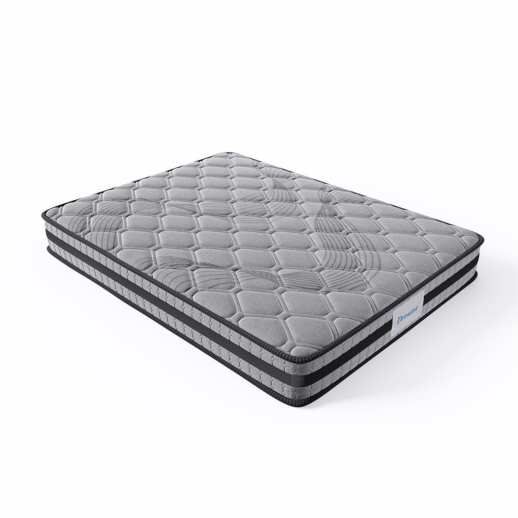 Queen Pocket Spring Mattress Medium Firm - Grey - Rivercity House & Home Co. (ABN 18 642 972 209) - Affordable Modern Furniture Australia