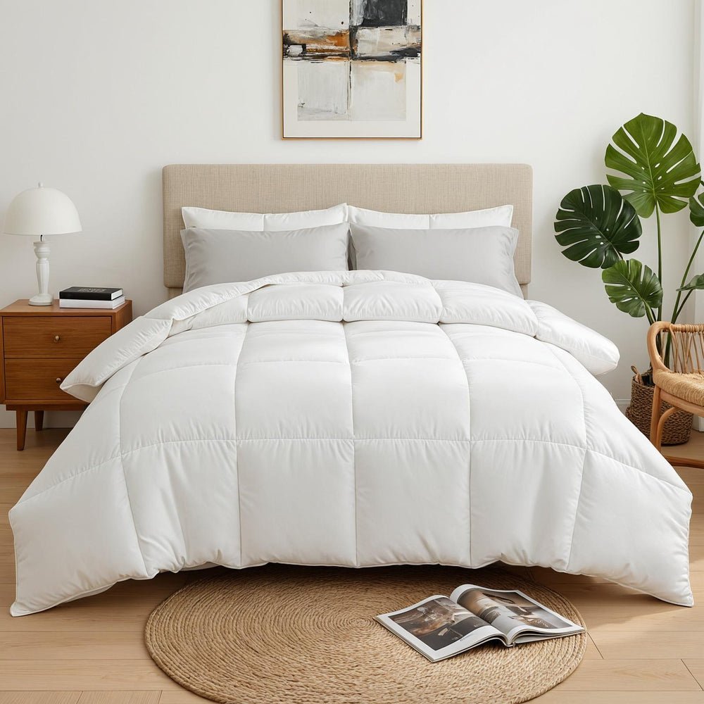 Queen Size 400GSM Microfiber Quilt All Season Duvet Quilts Comforter Winter Summer - Home & Garden > Bedding > Quilts & Duvets - Rivercity House & Home Co. (ABN 18 642 972 209) - Affordable Modern Furniture Australia