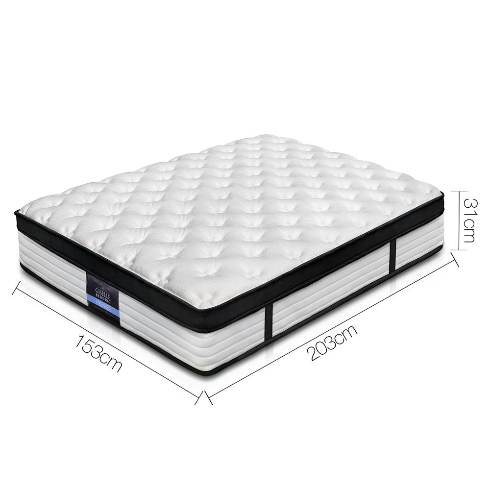 Queen Size | Devon Euro Top Pocket Spring Mattress (Medium) - Rivercity House & Home Co. (ABN 18 642 972 209) - Affordable Modern Furniture Australia