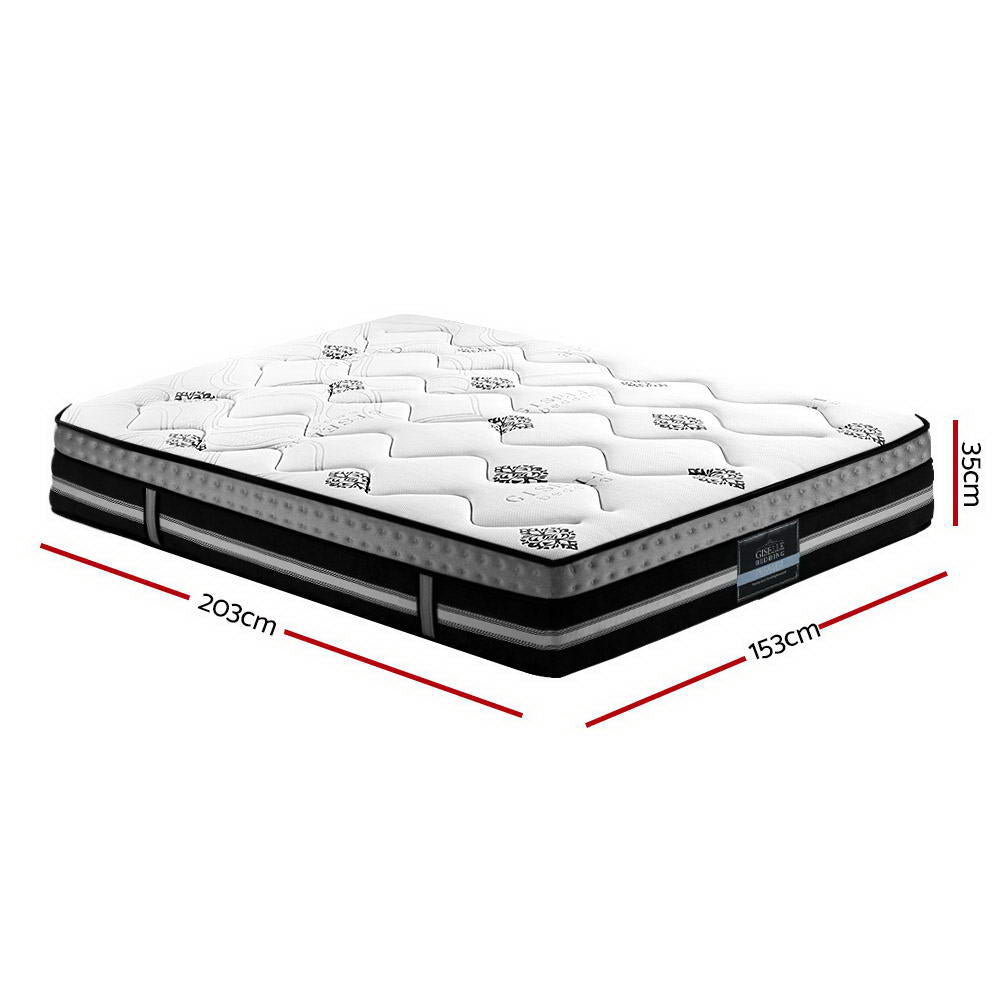 Queen Size | Galaxy Euro Top Cool Gel Pocket Spring Mattress (Medium Firm) - Rivercity House & Home Co. (ABN 18 642 972 209) - Affordable Modern Furniture Australia