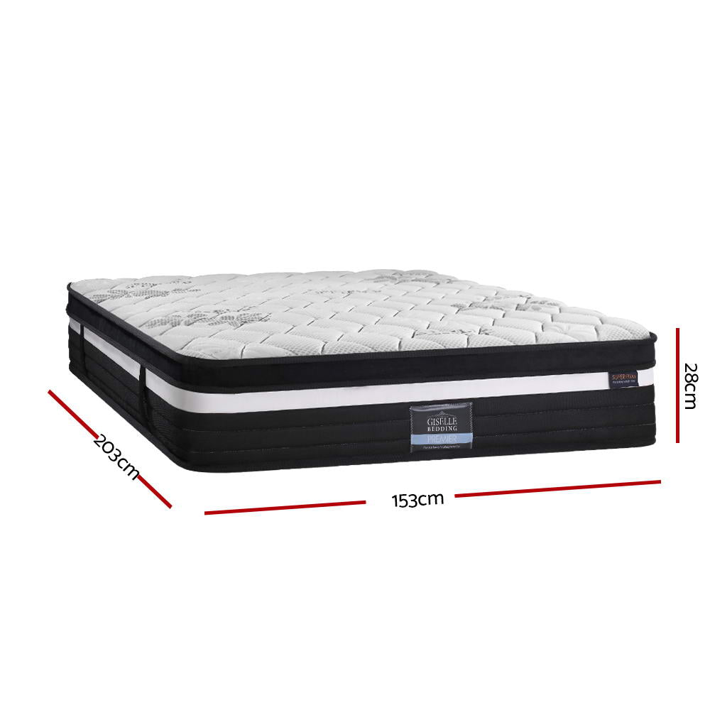 Queen Size | Regine Euro Top Pocket Spring Mattress (Ultra Firm) - Rivercity House & Home Co. (ABN 18 642 972 209) - Affordable Modern Furniture Australia