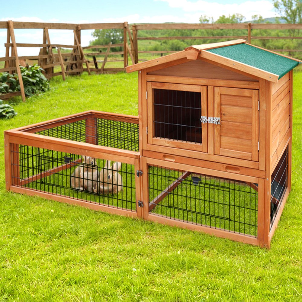 Rabbit Hutch Chicken Coop 155cm Tall Wooden Pet Hutch - Pet Care > Coops & Hutches - Rivercity House & Home Co. (ABN 18 642 972 209) - Affordable Modern Furniture Australia