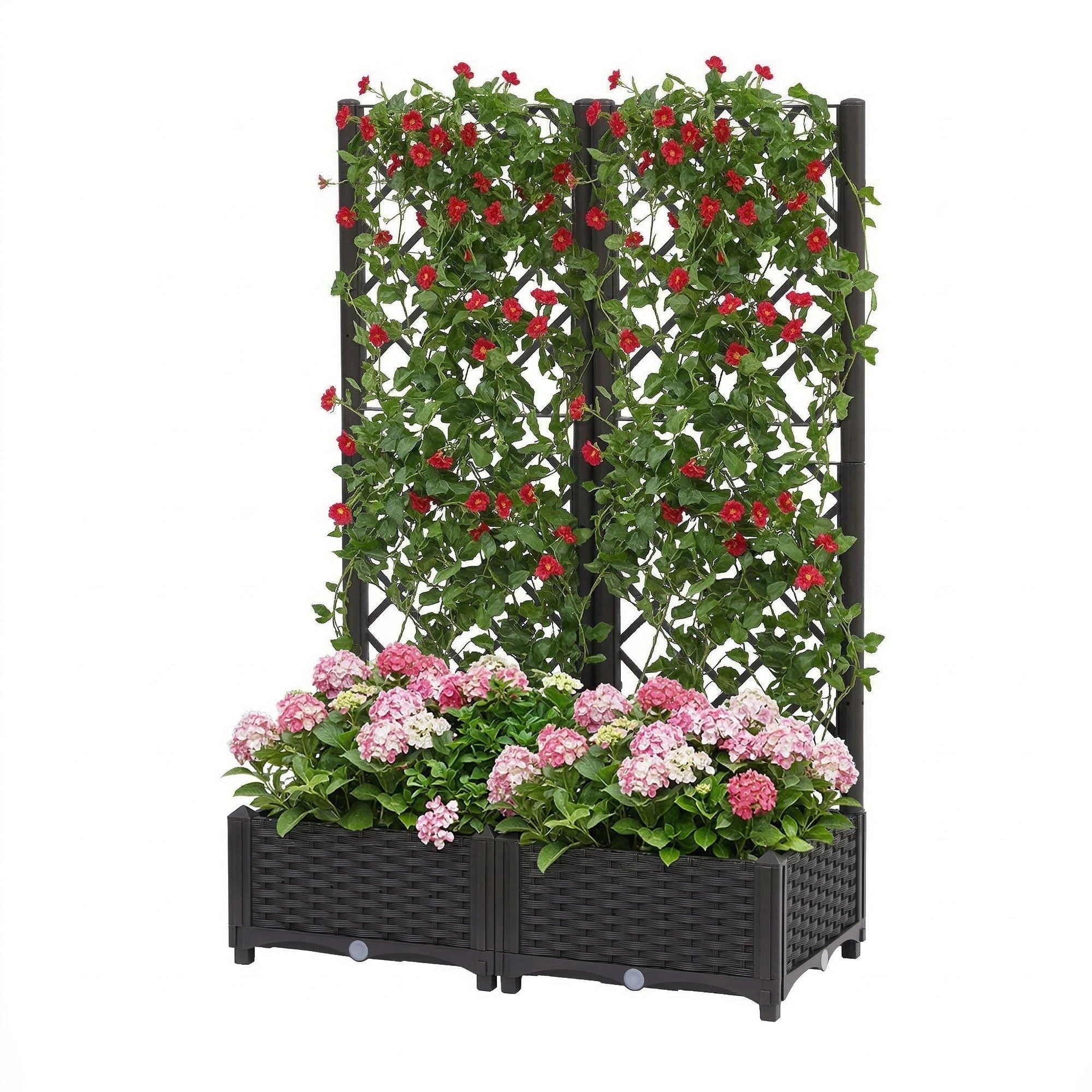 Raised Garden Bed Vertical Planter Self Watering Large Elevated Veggie Box 80x40x122cm - Home & Garden > Garden Beds > Garden Beds & Planters - Rivercity House & Home Co. (ABN 18 642 972 209) - Affordable Modern Furniture Australia