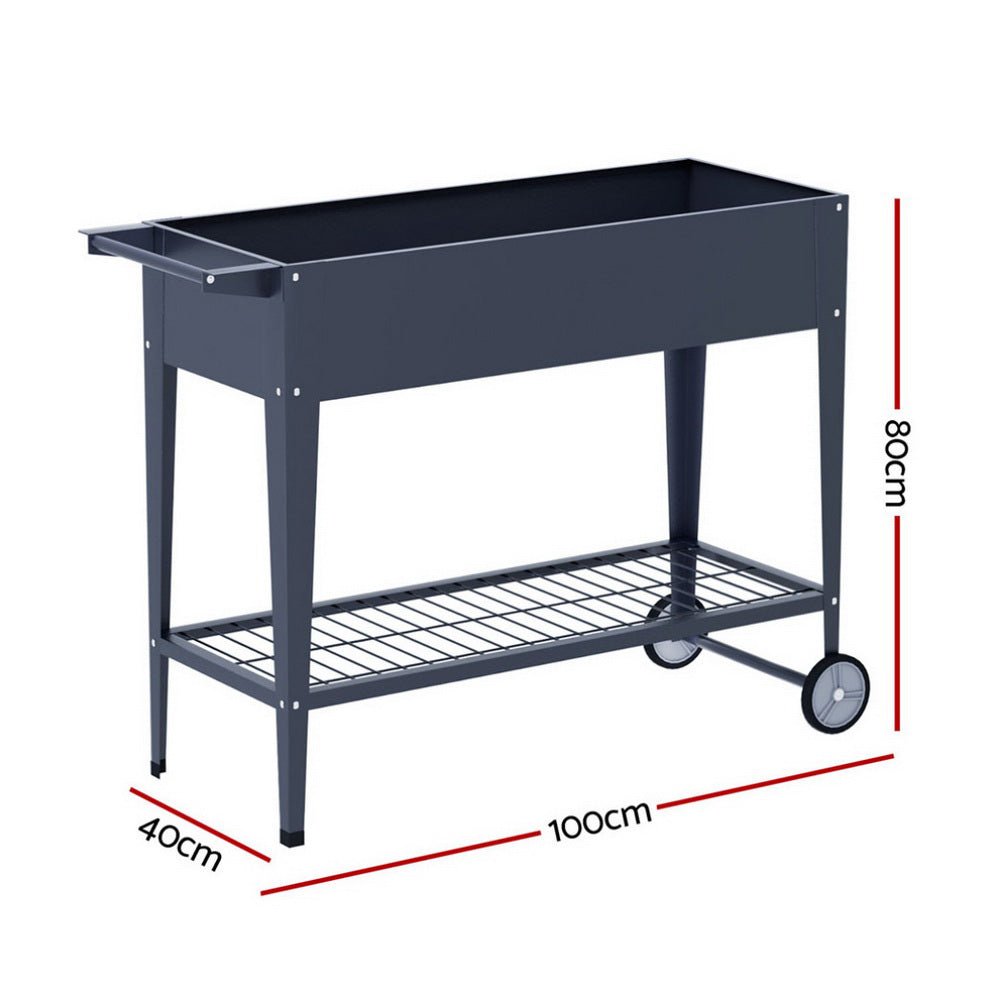 Raised Garden Bed x2 Elevated 100X40X80cm Planter Box Raised Container Herb - Home & Garden > Garden Beds > Garden Beds & Planters - Rivercity House & Home Co. (ABN 18 642 972 209) - Affordable Modern Furniture Australia