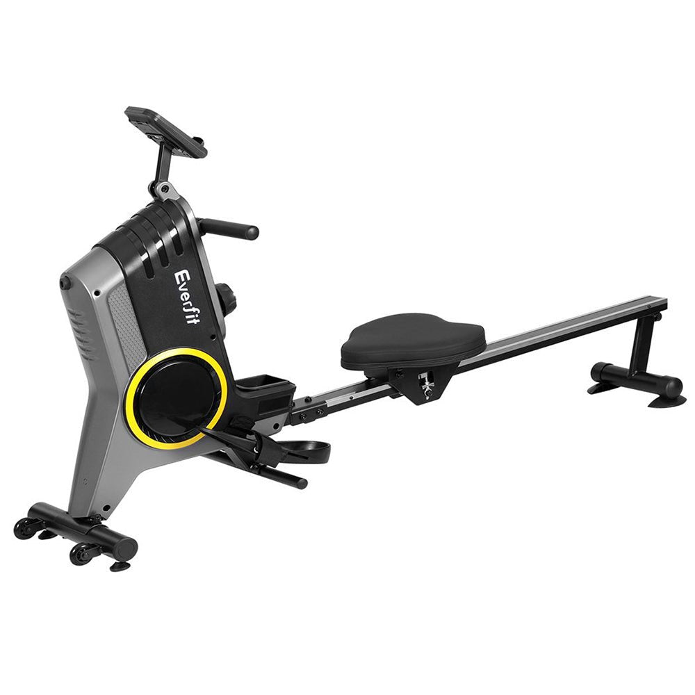 Rowing Machine 12 Levels Magnetic Rower Fitness Gym Cardio Workout - Sports & Fitness > Exercise, Gym and Fitness - Rivercity House & Home Co. (ABN 18 642 972 209) - Affordable Modern Furniture Australia