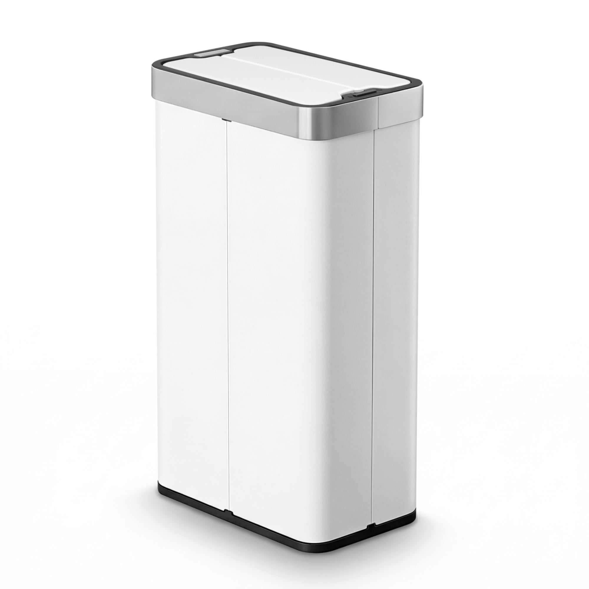 Rubbish Bin 70L Automatic Sensor Kitchen Bin, Slim Smart Garbage Can Touchless Rectangular with Liner Holder, Fully Closed Lid for Bedroom, Bathroom, Living Room, White - Home & Garden > Kitchen Bins > Automatic Bins - Rivercity House & Home Co. (ABN 18 642 972 209) - Affordable Modern Furniture Australia