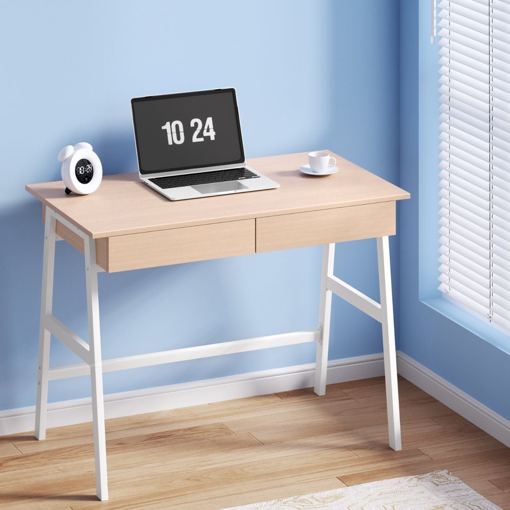 Scandinavian Style Desk With Drawers - Rivercity House & Home Co. (ABN 18 642 972 209) - Affordable Modern Furniture Australia