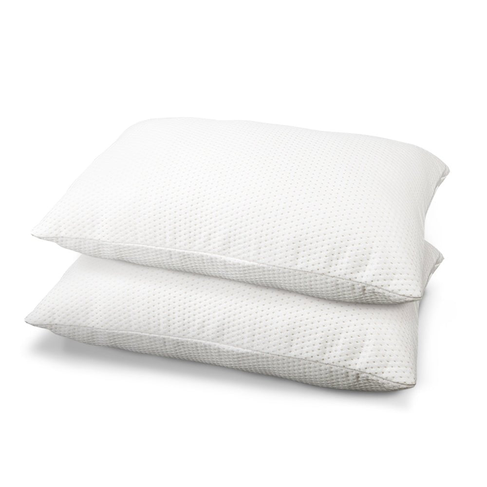 Set of 2 Visco Elastic Memory Foam Pillows - Rivercity House & Home Co. (ABN 18 642 972 209) - Affordable Modern Furniture Australia