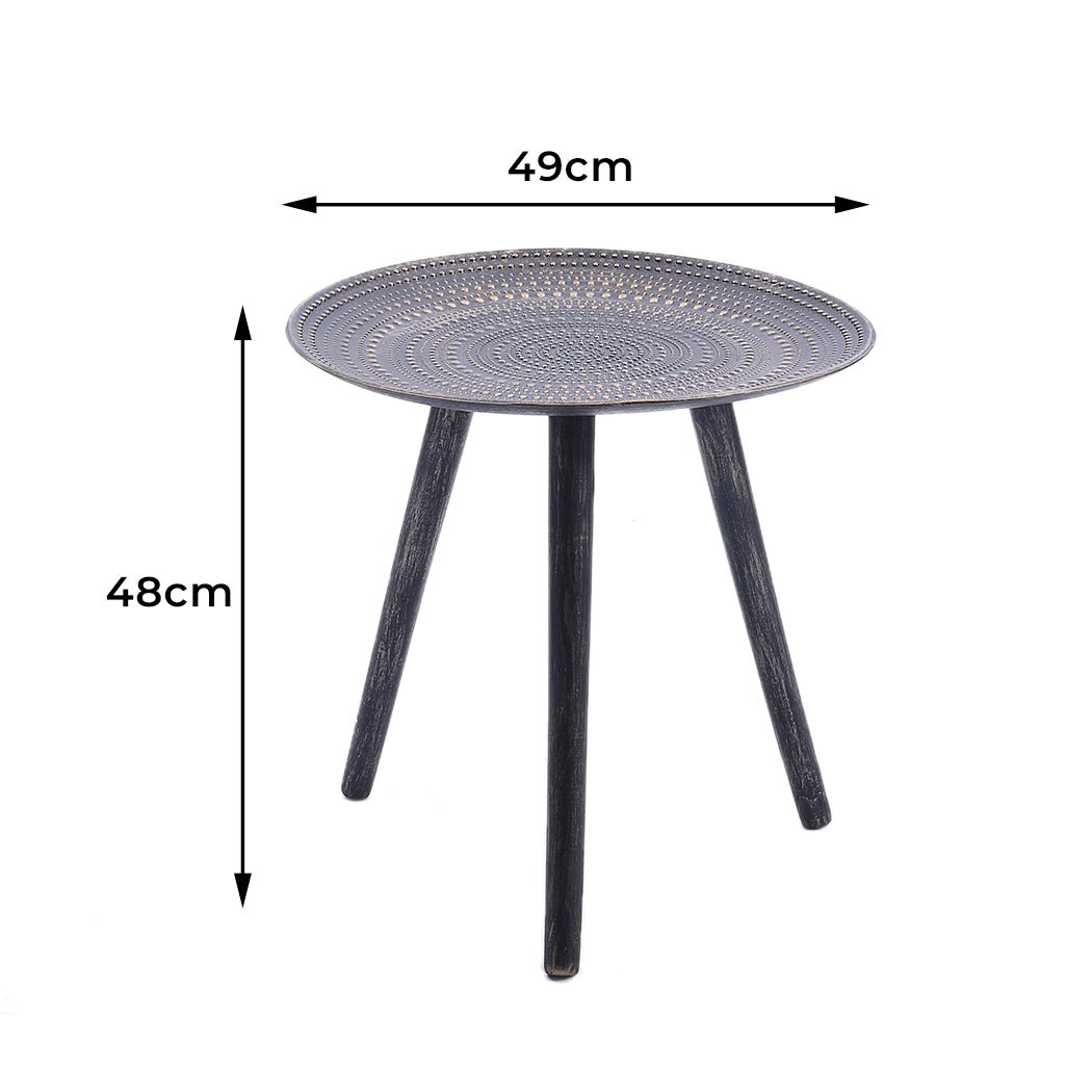 Side Table Coffee Bedside End Bronze - Rivercity House & Home Co. (ABN 18 642 972 209) - Affordable Modern Furniture Australia