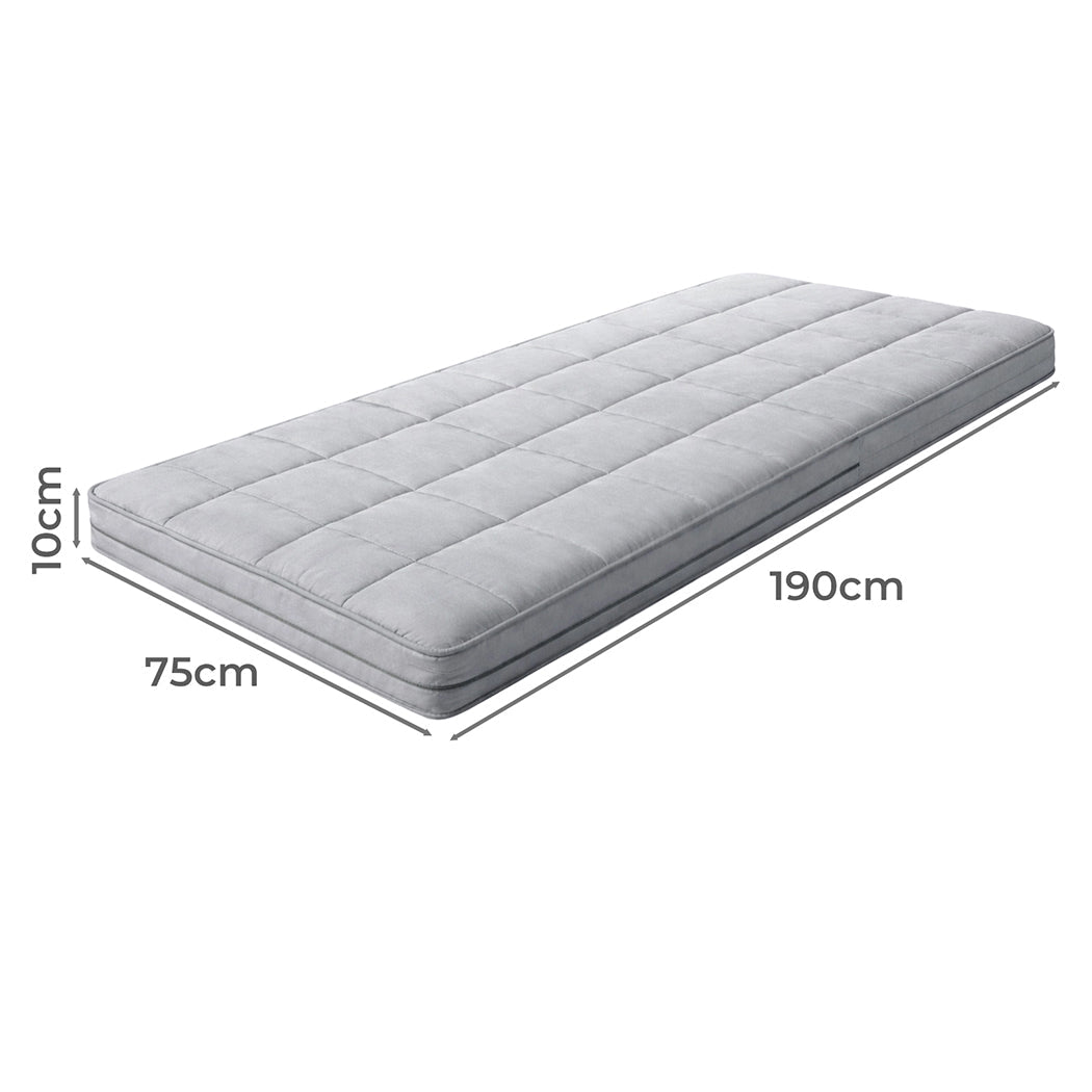 Single Portable Foldable Floor Mattress Foam Sleeping Pad Bed - Grey - Rivercity House & Home Co. (ABN 18 642 972 209) - Affordable Modern Furniture Australia