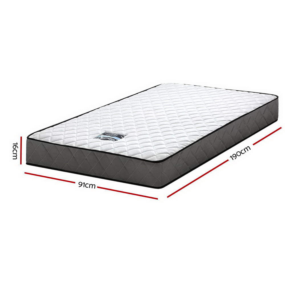 Single Size | Bonnell Spring Mattress (Medium Firm) - Rivercity House & Home Co. (ABN 18 642 972 209) - Affordable Modern Furniture Australia