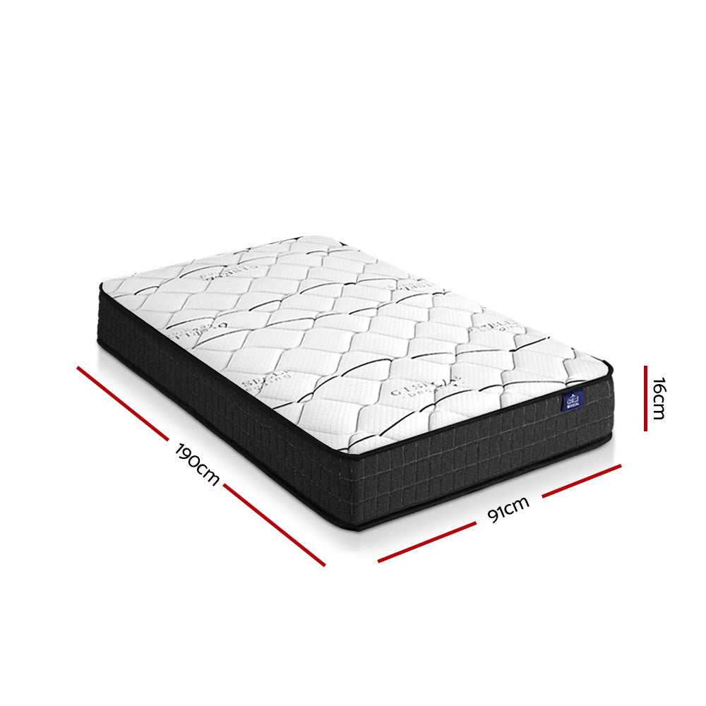 Single Size | Glay Bonnell Spring Mattress (Medium Firm) - Rivercity House & Home Co. (ABN 18 642 972 209) - Affordable Modern Furniture Australia