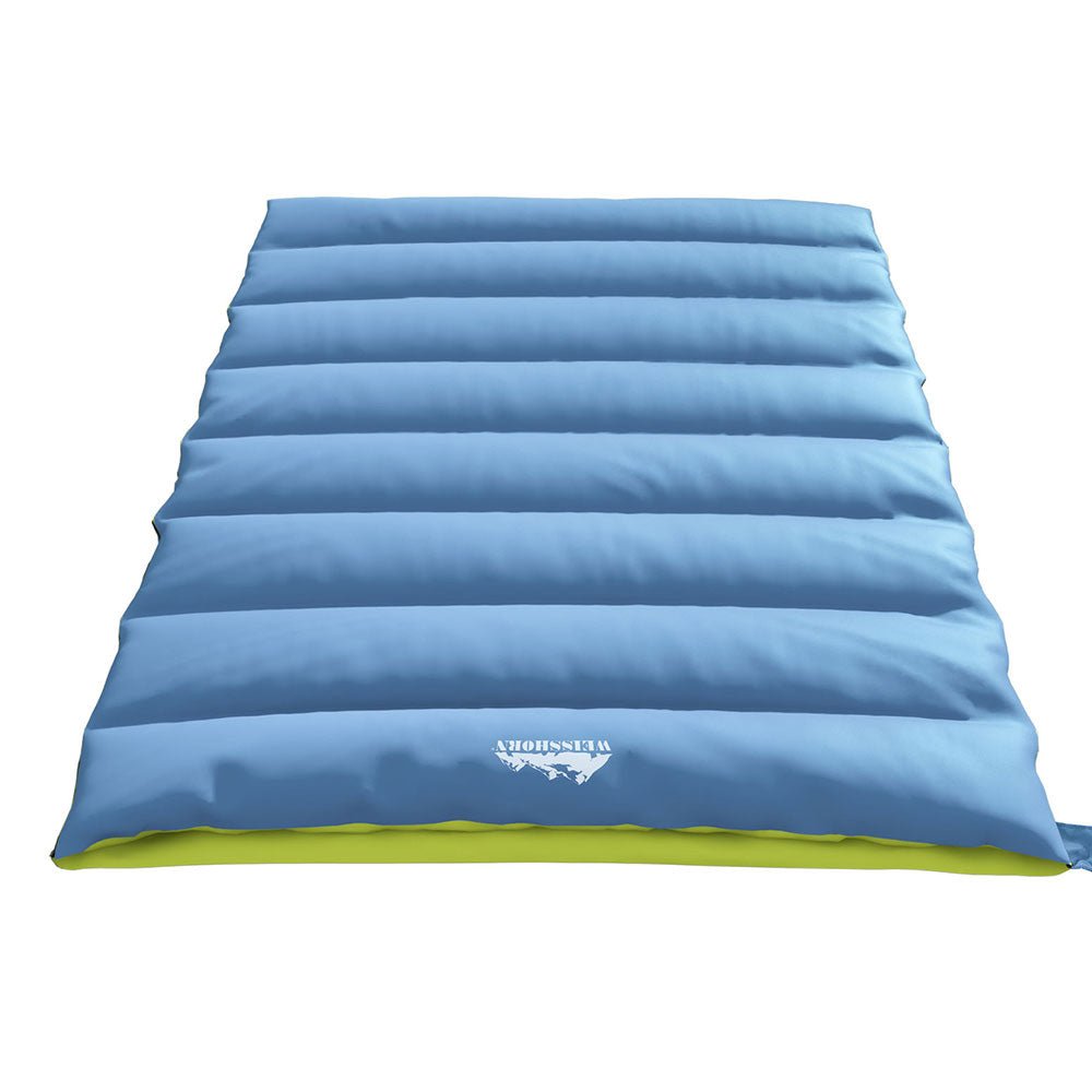 Sleeping Bag Double Bags Thermal Camping Hiking Tent Grey - 5°C - Outdoor Recreation > Camping > Sleeping Bags - Rivercity House & Home Co. (ABN 18 642 972 209) - Affordable Modern Furniture Australia