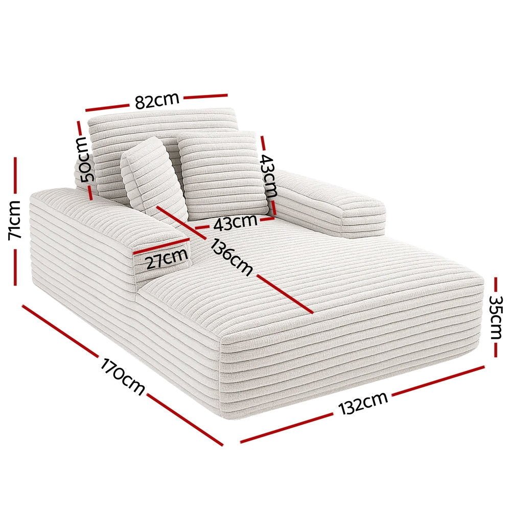 Sofa Bed Lounge Chair Recliner Couch Reading Chairs Sleeper Cloud Sofas Faux Fur Fabric - Furniture > Sofas > Sofas & Sofa Beds - Rivercity House & Home Co. (ABN 18 642 972 209) - Affordable Modern Furniture Australia