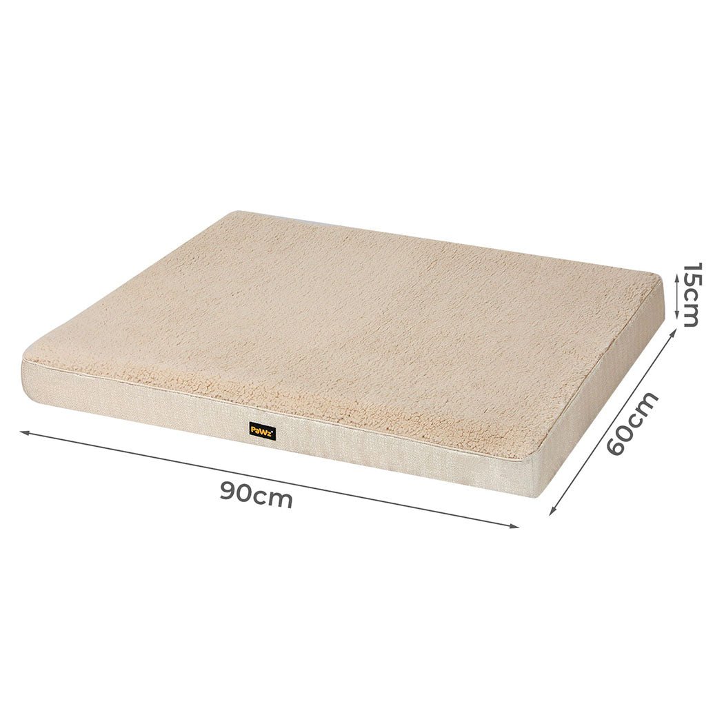 Soft Removable Washable Dog Bed Mat with Non - Slip Base - Beige - Rivercity House & Home Co. (ABN 18 642 972 209) - Affordable Modern Furniture Australia