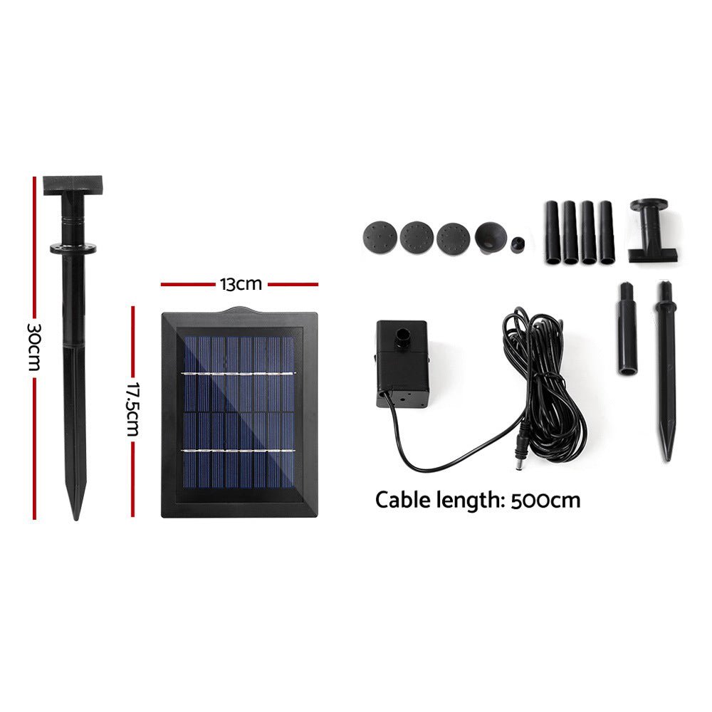 Solar Pond Pump Submersible Water Fountain Kit 4FT - Home & Garden > Fountains > Fountain & Ponds Accessories - Rivercity House & Home Co. (ABN 18 642 972 209) - Affordable Modern Furniture Australia