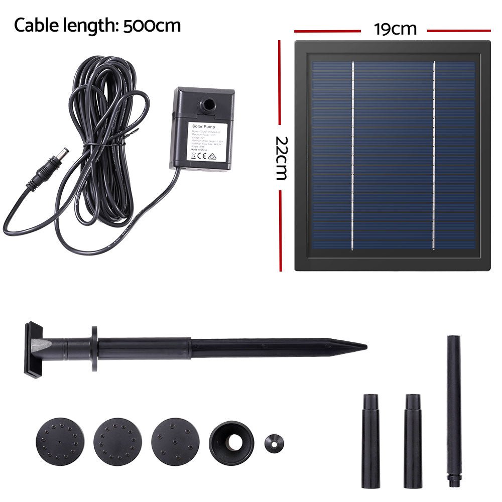 Solar Pond Pump Submersible Water Fountain Kit 6.1FT - Home & Garden > Fountains > Fountain & Ponds Accessories - Rivercity House & Home Co. (ABN 18 642 972 209) - Affordable Modern Furniture Australia