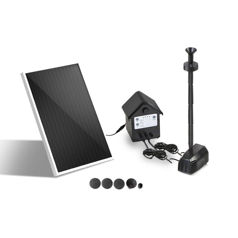 Solar Pond Pump Submersible Water Fountain with Battery Kit LED Lights 4FT - Home & Garden > Fountains > Fountain & Ponds Accessories - Rivercity House & Home Co. (ABN 18 642 972 209) - Affordable Modern Furniture Australia