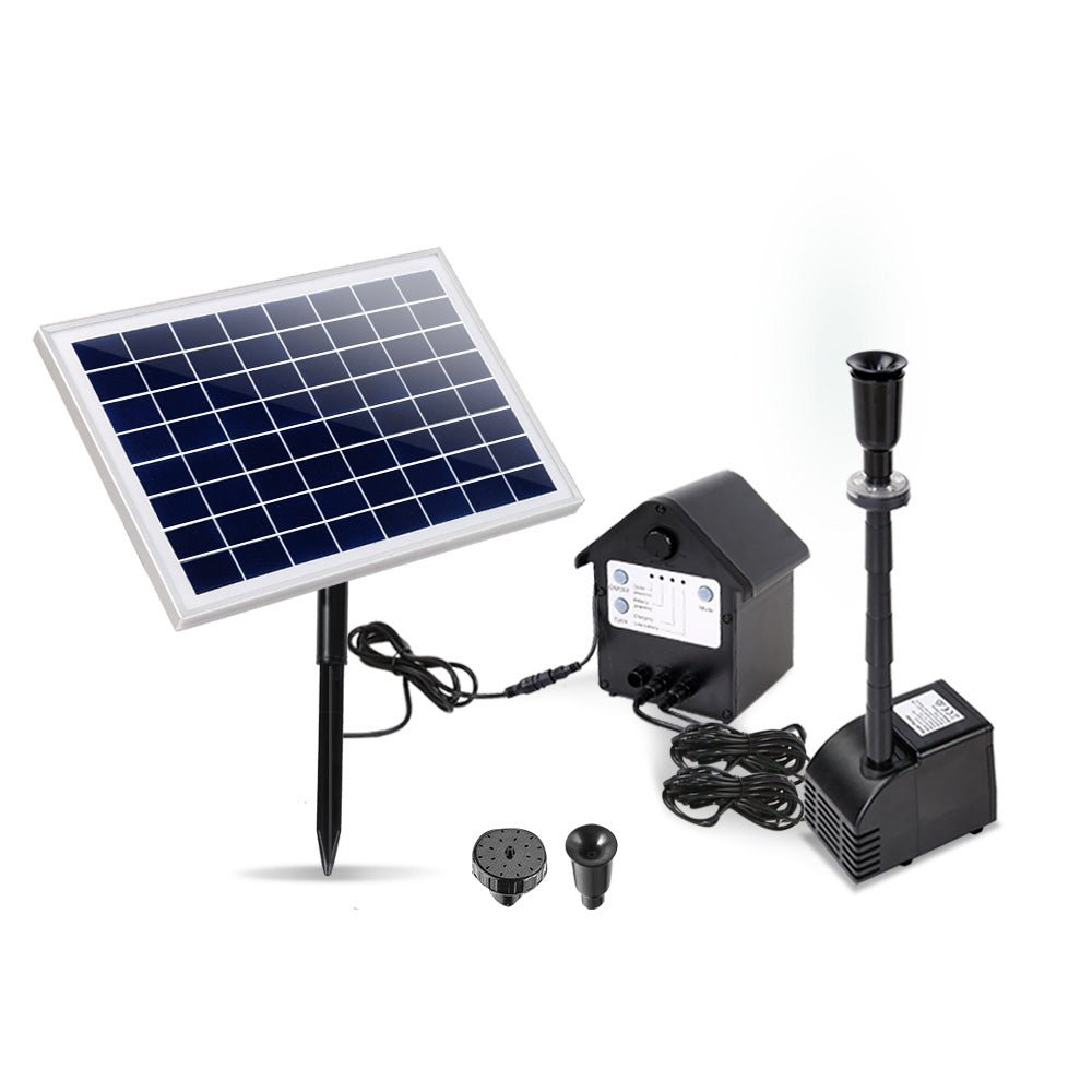 Solar Pond Pump Submersible Water Fountain with Battery Kit LED Lights 6.6FT - Home & Garden > Fountains > Fountain & Ponds Accessories - Rivercity House & Home Co. (ABN 18 642 972 209) - Affordable Modern Furniture Australia