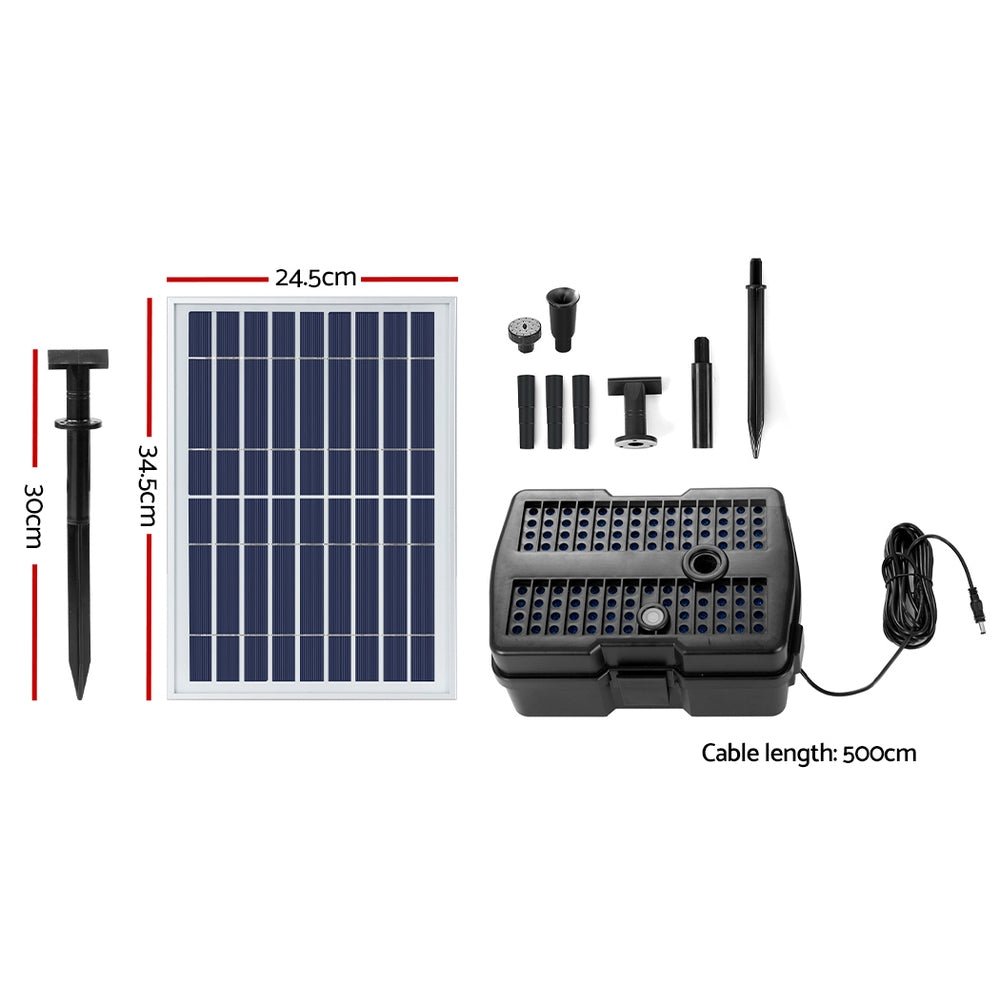 Solar Pond Pump Water Fountain Filter Box Submersible Outdoor Pool 6.6FT - Home & Garden > Fountains > Fountain & Ponds Accessories - Rivercity House & Home Co. (ABN 18 642 972 209) - Affordable Modern Furniture Australia