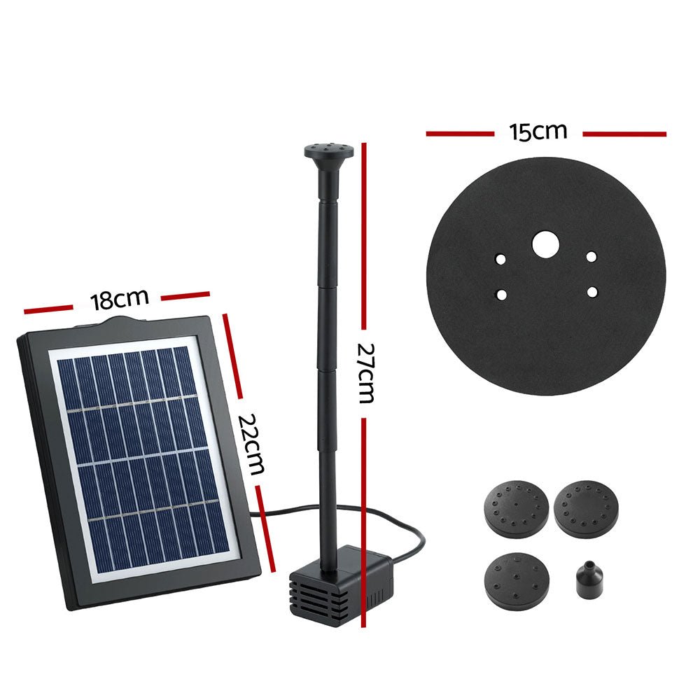 Solar Pond Pump Water Fountain Submersible Floating Bird Bath 190L/H - Home & Garden > Fountains > Fountains & Ponds - Rivercity House & Home Co. (ABN 18 642 972 209) - Affordable Modern Furniture Australia