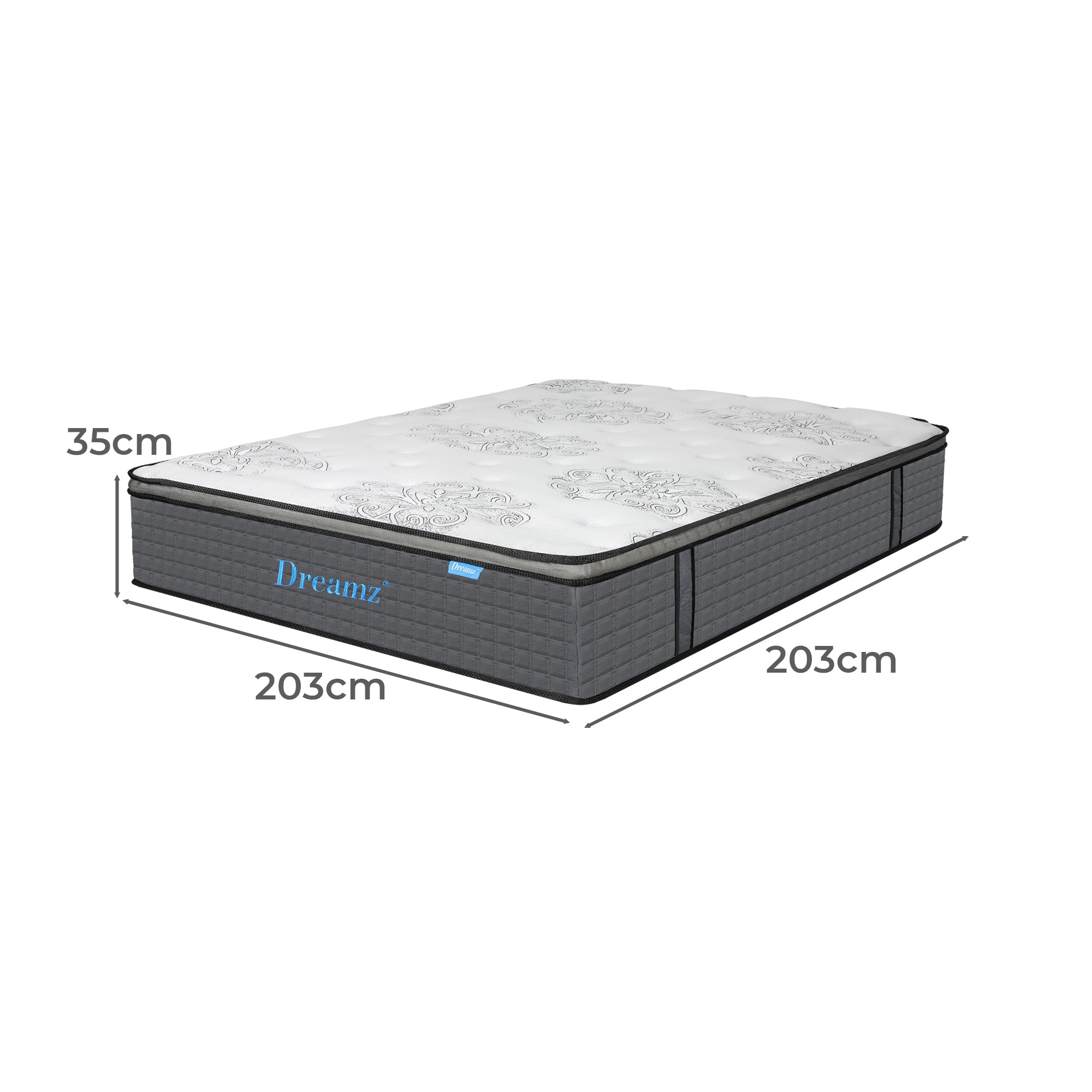Spring Mattress Super King Pocket 5 - Zone Support Bed - White - Rivercity House & Home Co. (ABN 18 642 972 209) - Affordable Modern Furniture Australia