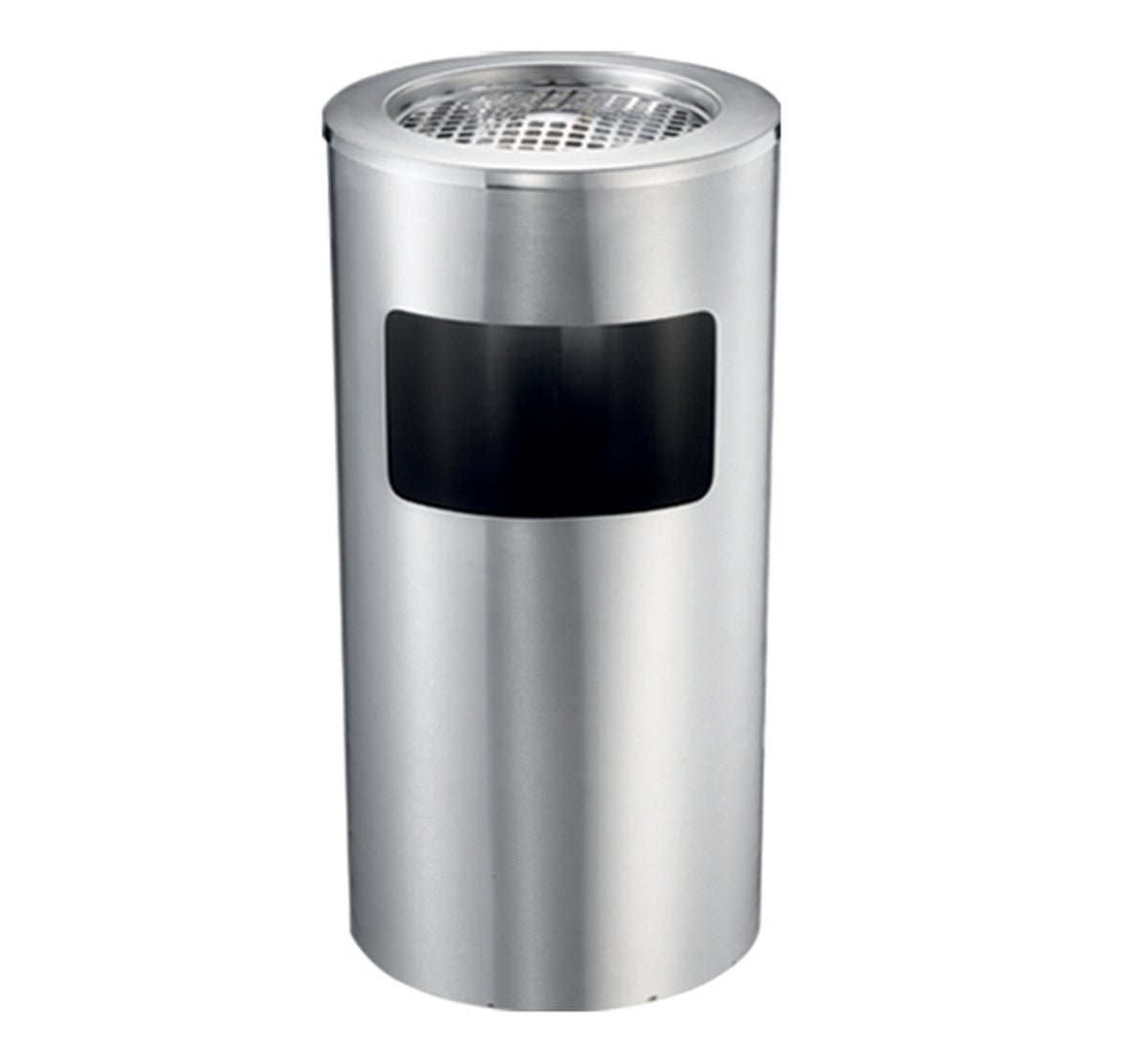 Stainless Steel Lobby Bin With Ashtray 10L - Home & Garden > Kitchen Bins > Pull Out Bins - Rivercity House & Home Co. (ABN 18 642 972 209) - Affordable Modern Furniture Australia