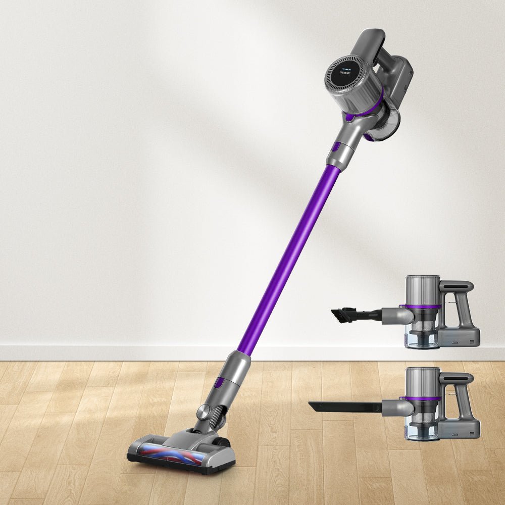 Stick Vacuum Cleaner Bagless Cordless 120W Purple - Appliances > Vacuum Cleaners > Stick Vacuums - Rivercity House & Home Co. (ABN 18 642 972 209) - Affordable Modern Furniture Australia