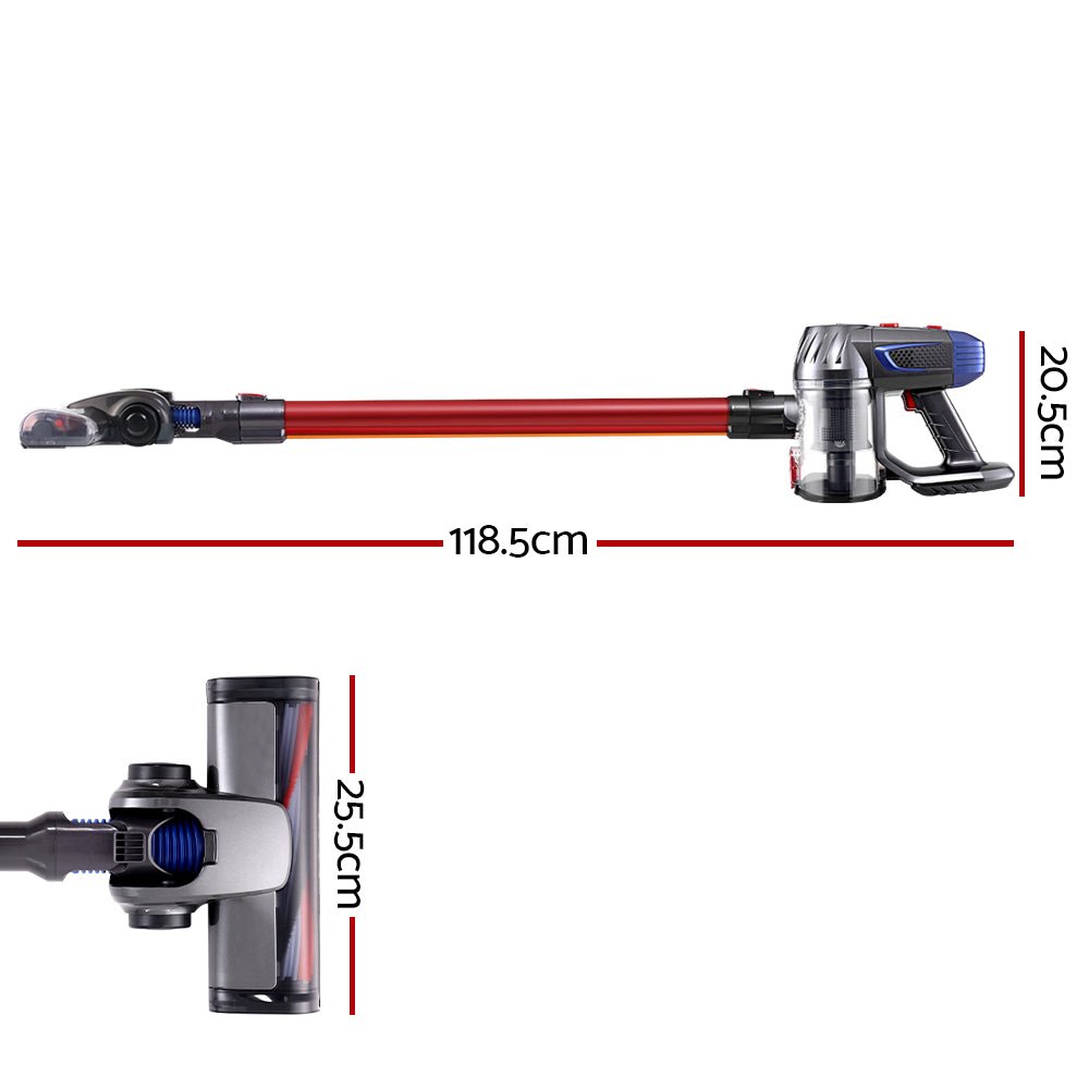 Stick Vacuum Cleaner HEPA Filter Red 150W - Appliances > Vacuum Cleaners > Stick Vacuums - Rivercity House & Home Co. (ABN 18 642 972 209) - Affordable Modern Furniture Australia