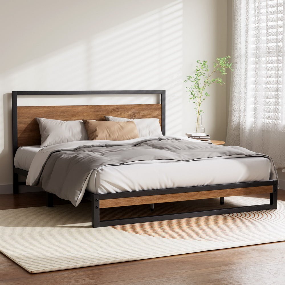 Stockton King Bed Frame - Rivercity House & Home Co. (ABN 18 642 972 209) - Affordable Modern Furniture Australia