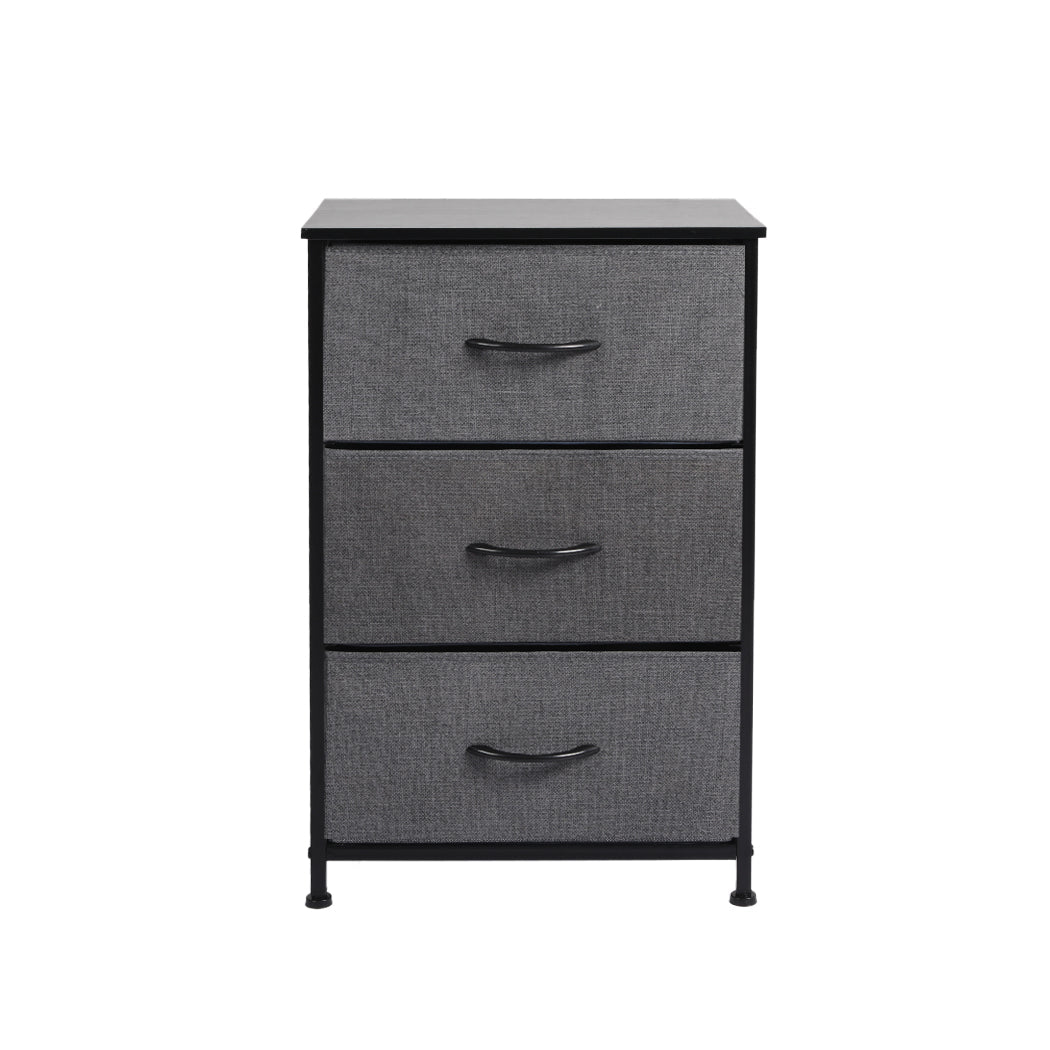 Storage Cabinet Tower Chest with Drawers - Dark Grey - Rivercity House & Home Co. (ABN 18 642 972 209) - Affordable Modern Furniture Australia