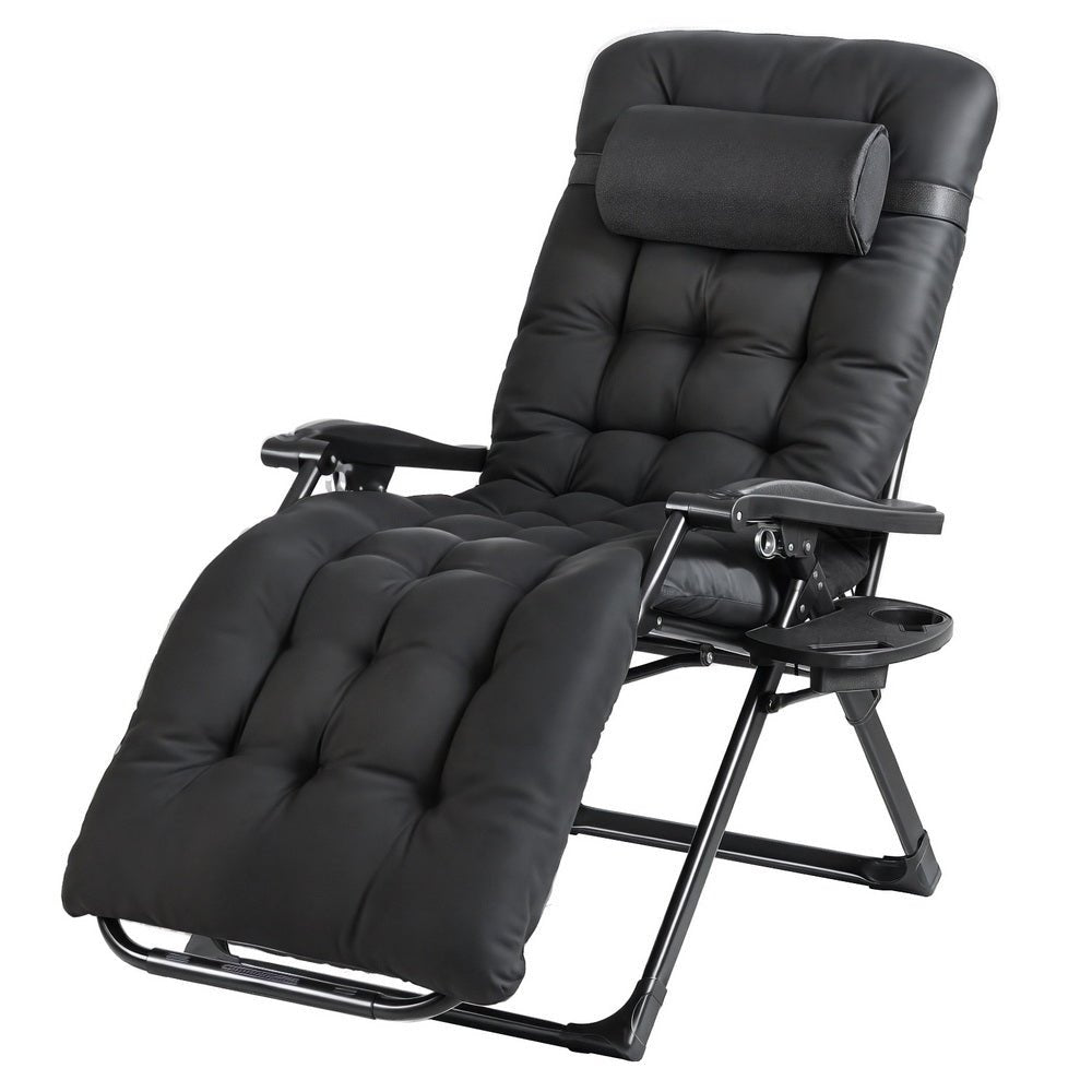 Sun Lounge Lounger Folding Camping Zero Gravity Chair Outdoor Furniture - Furniture > Outdoor > Outdoor Sofas & Lounge Sets - Rivercity House & Home Co. (ABN 18 642 972 209) - Affordable Modern Furniture Australia