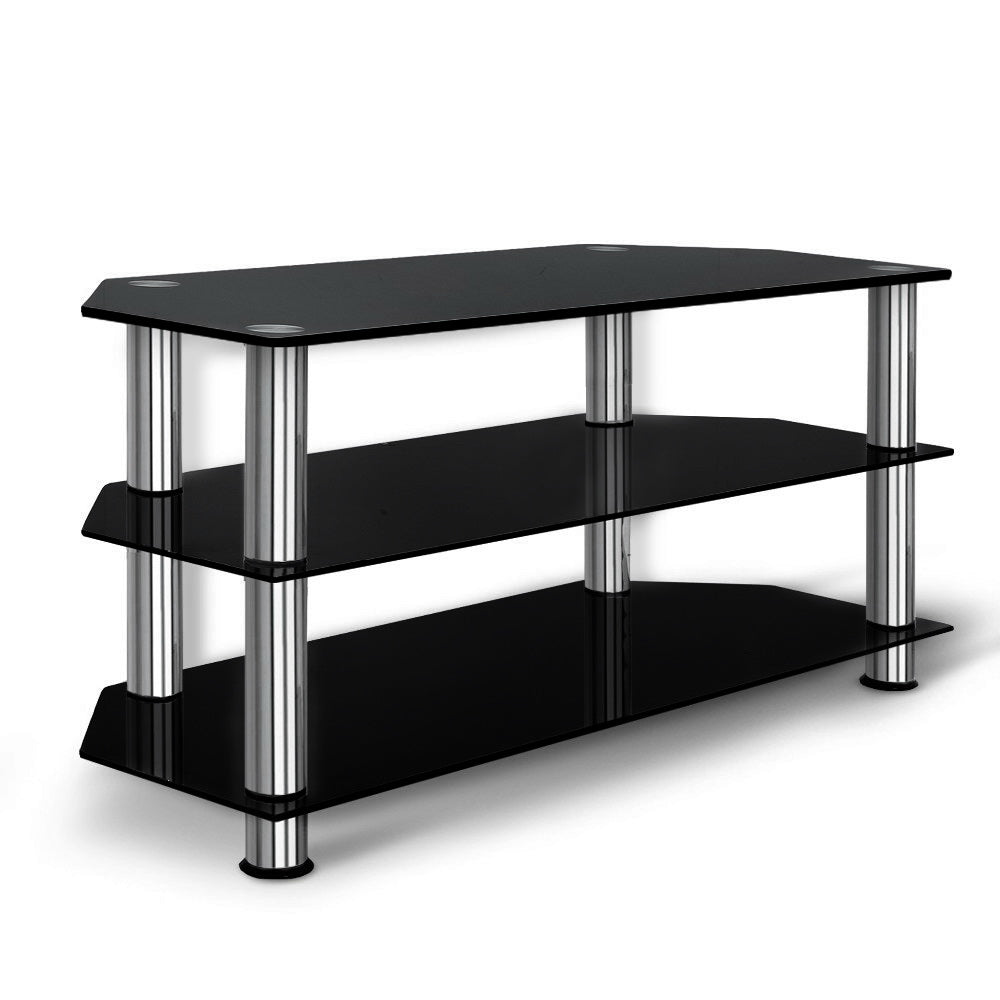 Tempered Glass TV Entertainment Unit - Rivercity House & Home Co. (ABN 18 642 972 209) - Affordable Modern Furniture Australia