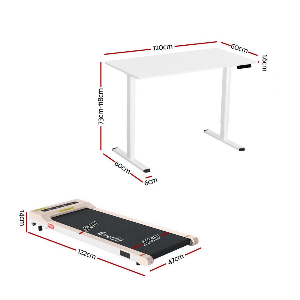Treadmill with 120cm Automatic Standing Desk Electric Walking Pad - Furniture > Office > Desks - Rivercity House & Home Co. (ABN 18 642 972 209) - Affordable Modern Furniture Australia