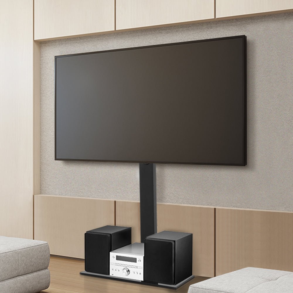 TV Stand Mount Bracket for 32" - 70" LED LCD Glass Storage Floor Shelf - Furniture > Living Room > TV Units - Rivercity House & Home Co. (ABN 18 642 972 209) - Affordable Modern Furniture Australia